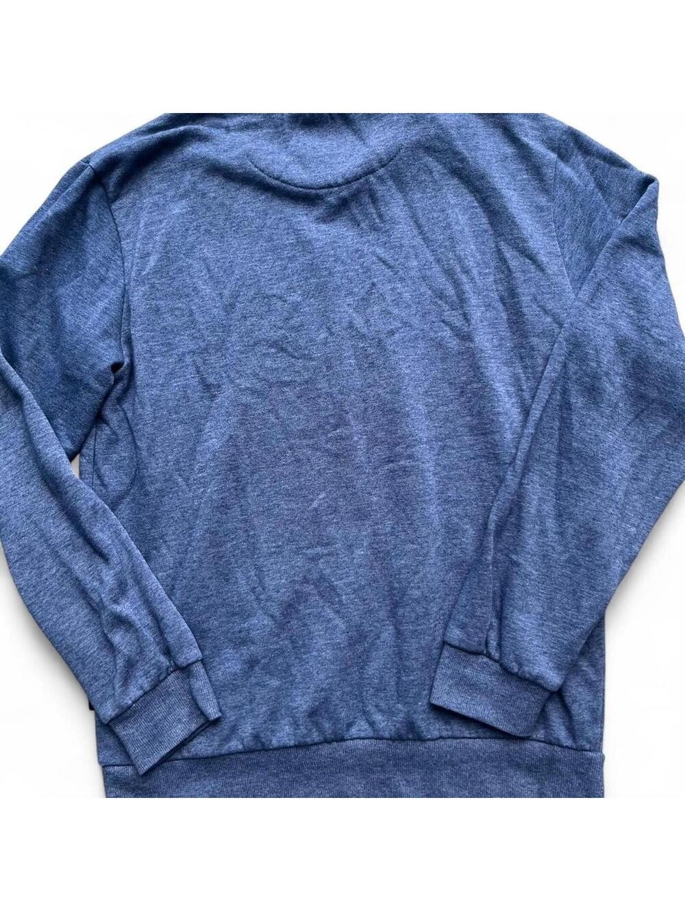 Cotton On Blue Hustle Grunge Medium Crewneck Sweatshirt - Picture 3 of 6